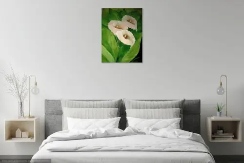 Quadros Decorativos Floral Copos de Leite Presente de Natal