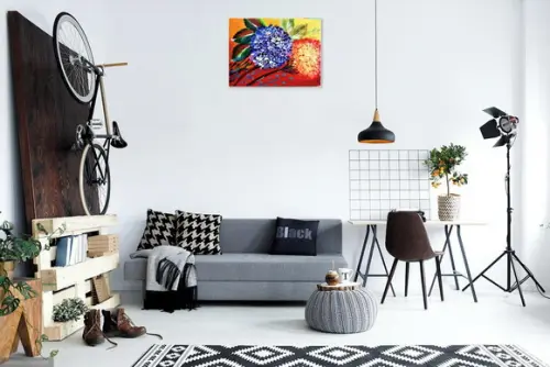 Quadros Decorativos Floral Hortênsias Presente de Natal