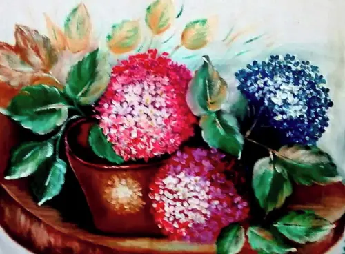 Quadros Decorativos Floral Hortênsias Presente de Natal