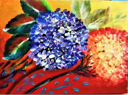 Quadros Decorativos Floral Hortênsias Presente de Natal