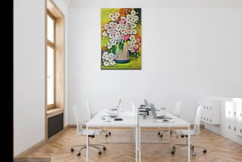 Quadros Decorativos Floral Margaridas Presente de Natal