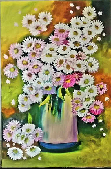 Quadros Decorativos Floral Margaridas Presente de Natal
