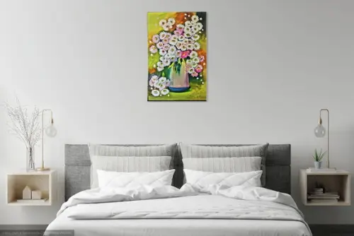 Quadros Decorativos Floral Margaridas Presente de Natal