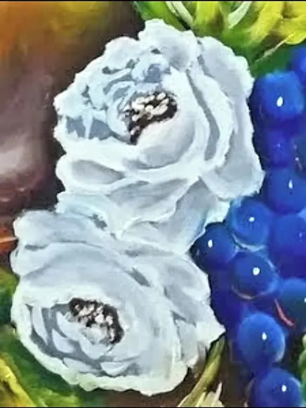 Quadros Decorativos Floral Rosas Brancas Presente de Natal
