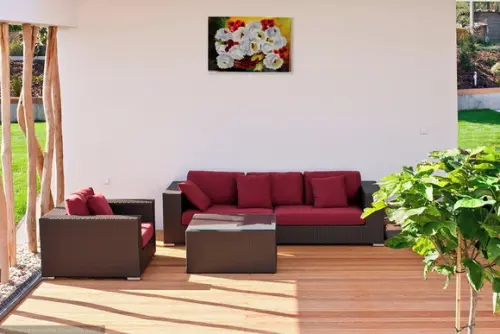 Quadros Decorativos Floral Rosas Brancas Presente de Natal