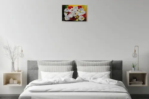 Quadros Decorativos Floral Rosas Brancas Presente de Natal