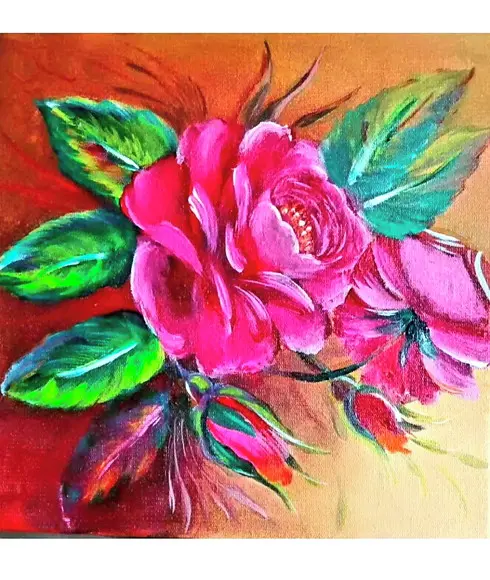 Quadros Decorativos Floral Rosas Vermelhas Presente de Natal
