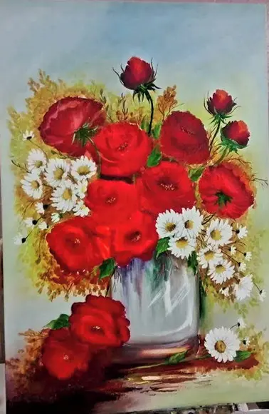 Quadros Decorativos Floral Rosas Vermelhas Presente de Natal
