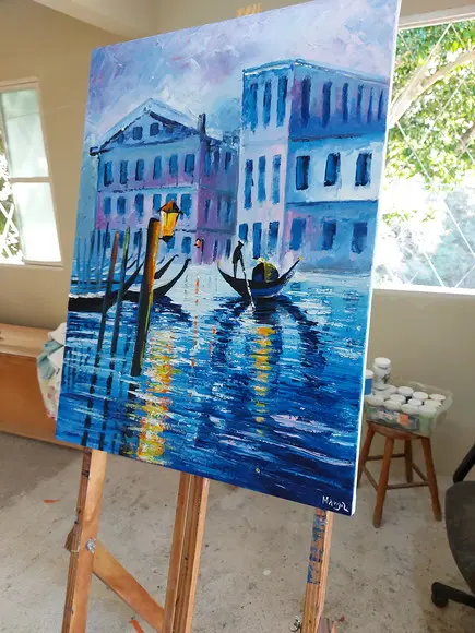 Quadros Decorativos Gôndolas Veneza Itália Presente de Natal