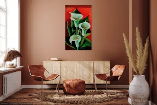 Quadros Decorativos Grandes para Sala Tela Copos de Leite