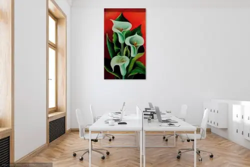 Quadros Decorativos Grandes para Sala Tela Copos de Leite