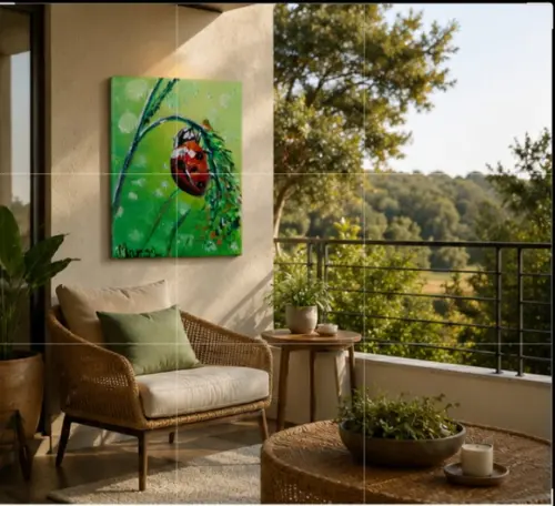 Quadros Decorativos Joaninha Animais Presente de Natal