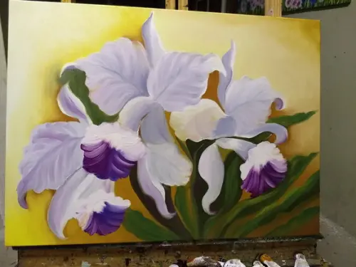 Quadros Decorativos Orquídeas Brancas Presente de Natal