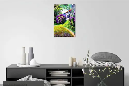 Quadros Decorativos Paisagem Azaléias Presente de Natal