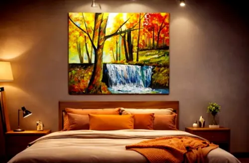 Quadros Decorativos Paisagem Cachoeira Presente de Natal