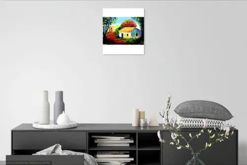 Quadros Decorativos Paisagem Caminho Presente de Natal