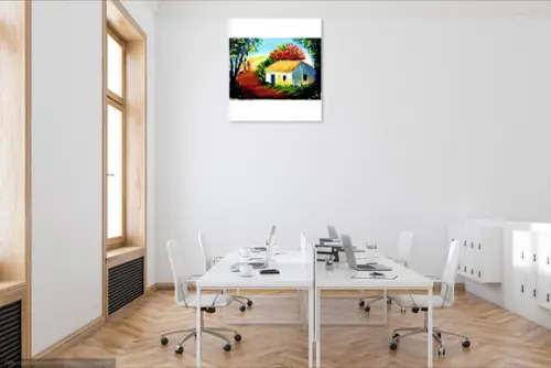 Quadros Decorativos Paisagem Caminho Presente de Natal