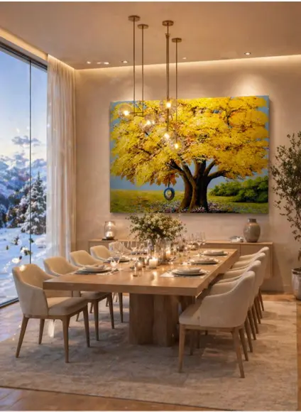 Quadros Decorativos Paisagem Ipê Amarelo Presente de Natal