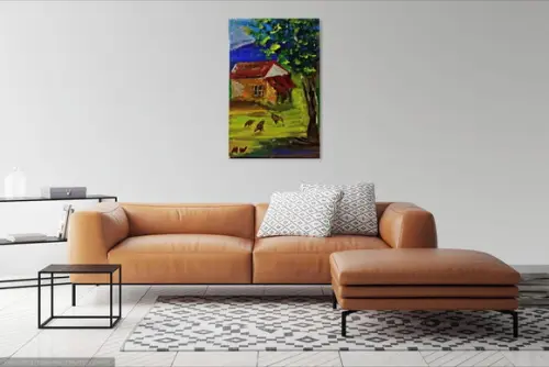 Quadros Decorativos Paisagem Rural Sítio Presente de Natal