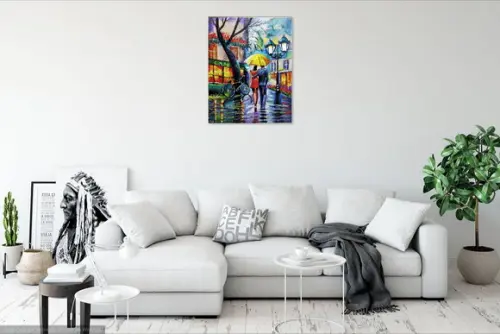 Quadros Decorativos Paisagem Urbana Café Presente de Natal