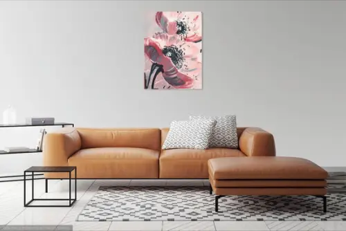 Quadros Decorativos para Sala e Quarto Pintura Tela Papoulas
