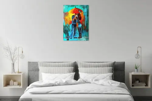 Quadros Decorativos Pintura Casal Abstrato Moderno All Star