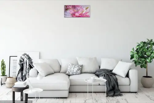 Quadros Decorativos Pintura em Tela Floral Abstrato Rose