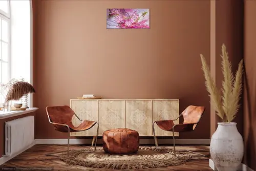 Quadros Decorativos Pintura em Tela Floral Abstrato Rose
