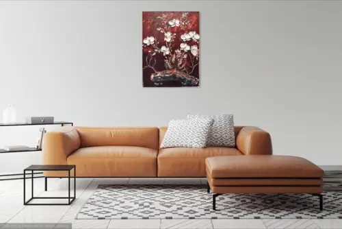 Quadros Decorativos Pintura em Tela Floral Orquídeas Brancas