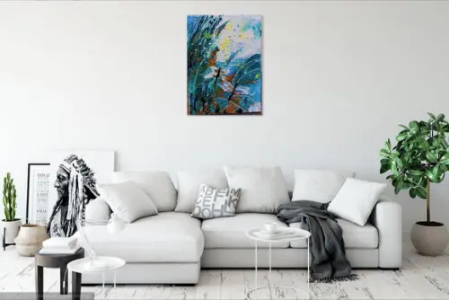 Quadros Decorativos Pintura Tela Abstrato Moderno Libélulas
