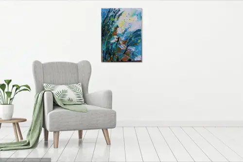 Quadros Decorativos Pintura Tela Abstrato Moderno Libélulas