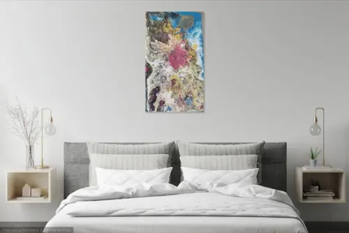 Quadros Decorativos Pouring Solo da Lua Presente de Natal