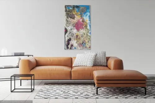Quadros Decorativos Pouring Solo da Lua Presente de Natal