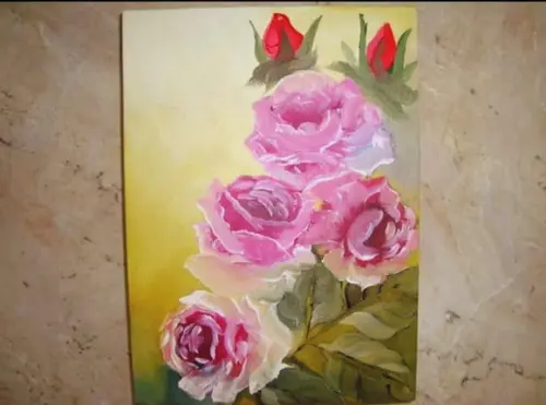 Quadros Decorativos Rosas Transparentes Presente de Natal