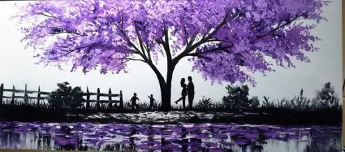 Quadros Família Divertida Jacarandá Presente de Natal