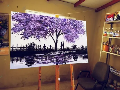 Quadros Família Divertida Jacarandá Presente de Natal