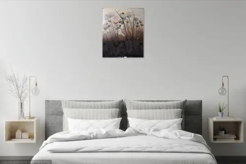 Quadros Floral Pintura Orgânica para Sala Presente de Natal