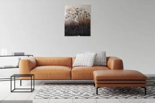 Quadros Floral Pintura Orgânica para Sala Presente de Natal