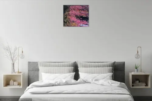 Quadros Fluído Abstrato Moderno Pouring Rose Black Friday