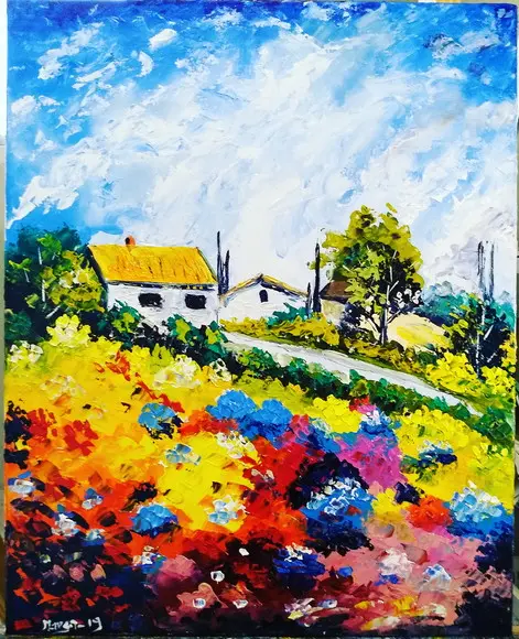 Quadros Grande para Sala e Quarto Paisagem Presente de Natal
