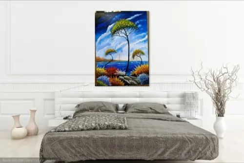 Quadros Grandes para Sala e Quarto Paisagem Mar Black Friday