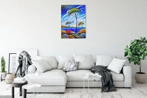 Quadros Grandes para Sala e Quarto Paisagem Mar Black Friday