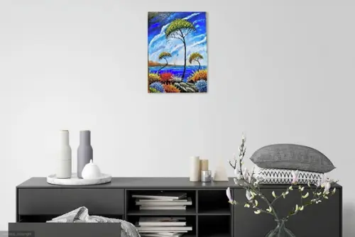 Quadros Grandes para Sala e Quarto Paisagem Mar Black Friday