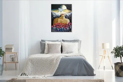 Quadros Grandes para Sala e Quarto Woman Presente de Natal