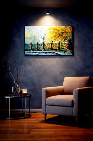 Quadros Grandes para Sala Paisagem Urbana Presente de Natal