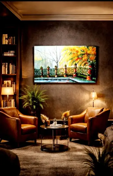 Quadros Grandes para Sala Pintura Tela Paisagem Black Friday