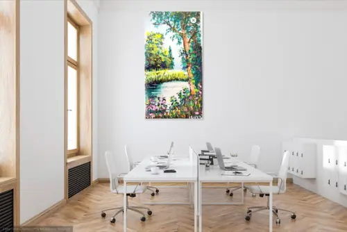 Quadros Grandes para Sala Pintura Tela Paisagem Black Friday