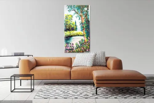 Quadros Grandes para Sala Pintura Tela Paisagem Black Friday