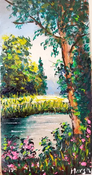 Quadros Grandes para Sala Pintura Tela Paisagem Black Friday
