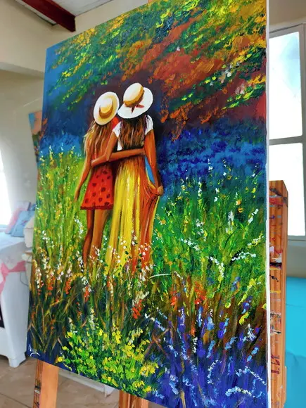 Quadros Mulheres Mãe e Filha Mãe de Menina Presente de Natal